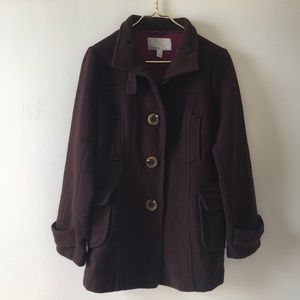 Old Navy Dark Brown Peacoat